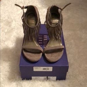 Staurt Weitzman LoveFringe Suede Sandal
